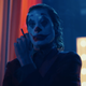 Joaquin Phoenix as the Joker.
